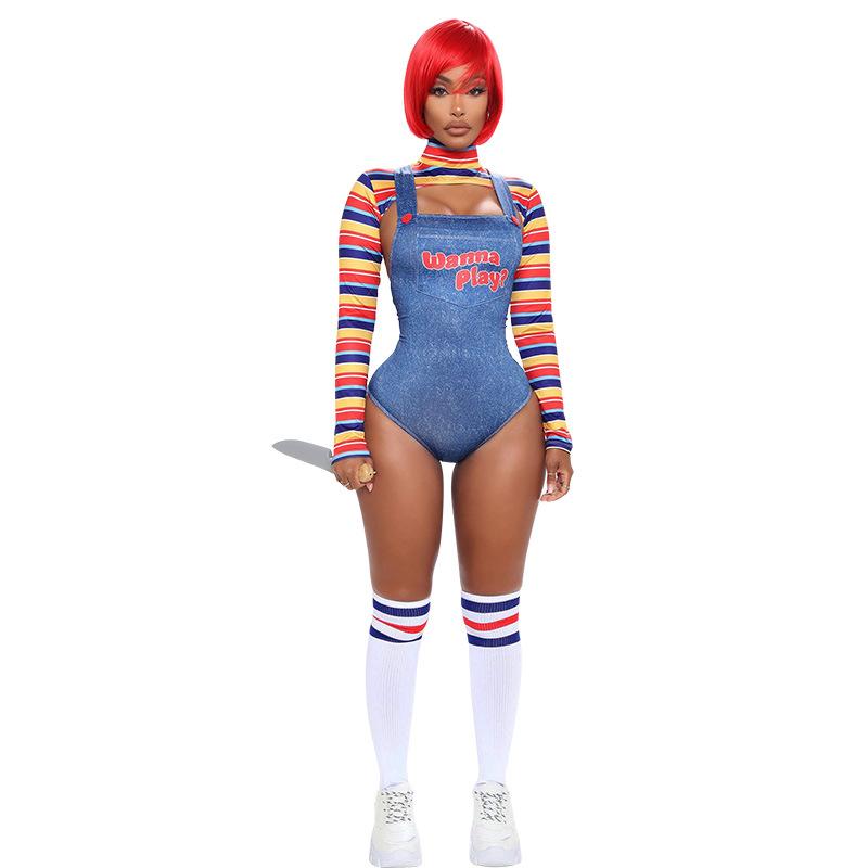 Halloween Cosplay Costume Shirt Pants Outfits Women Adult Kids Carnival Party RolePlay Suit