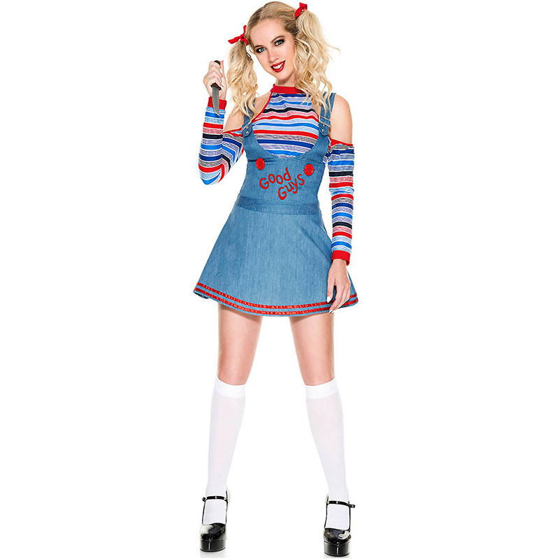 Halloween Cosplay Costume Shirt Pants Outfits Women Adult Kids Carnival Party RolePlay Suit