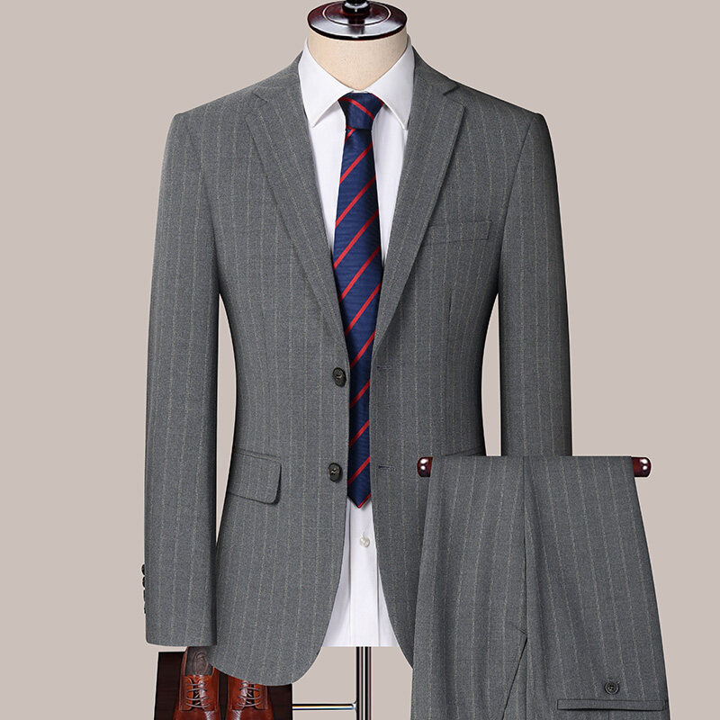 H887Men's three-piece suit, business suit, formal suit, Korean style, slim fit, groomsmen