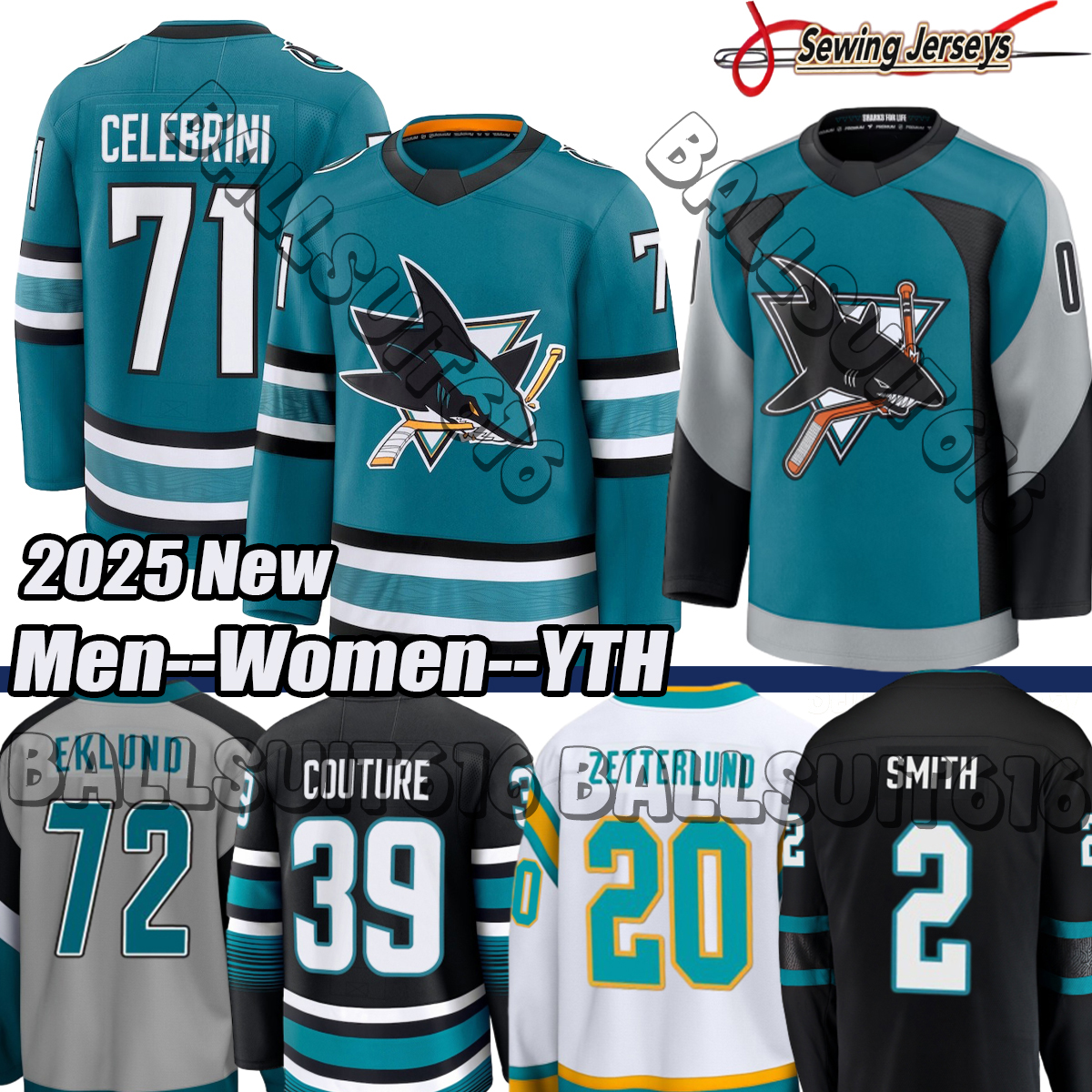 #71 Macklin Celebrini #48 Tomas Hertl #39 san jose sharkss hockey jersey William Eklund California Fabian Zetterlund Mackenzie Blackwood golden seals jerseys 2025