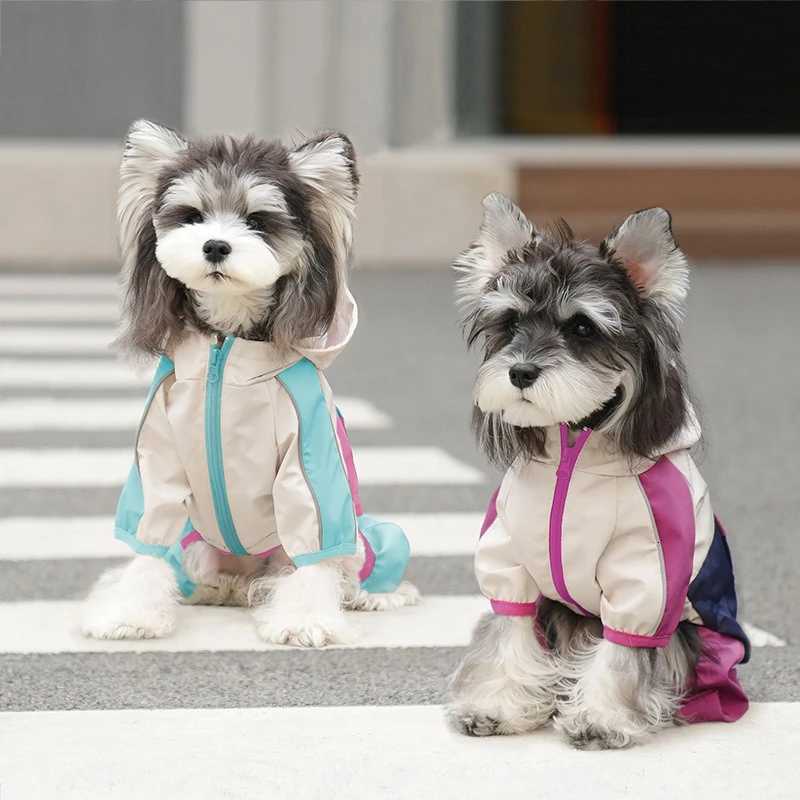 Pet raincoat fourseason waterproof and windproof clothes puppy raincoat when going out X250928