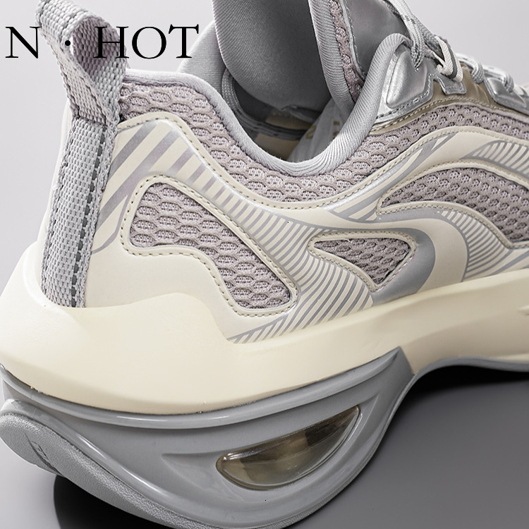 NHOT Designer Men's New Mesh Breathable Sports Running Shoes Retro Luxury Thick Soled Dad Shoes Lightweight Anti Slip Trendy Casual Shoes Board S