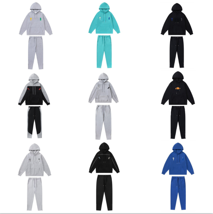 Designer Hoodie Mens Tracksuits Sweater Trousers Set Hoodies Women Streetwear Men Sweatshirts Sports Suit Embroidery Plush Letter Decoration Thick Hoodeds