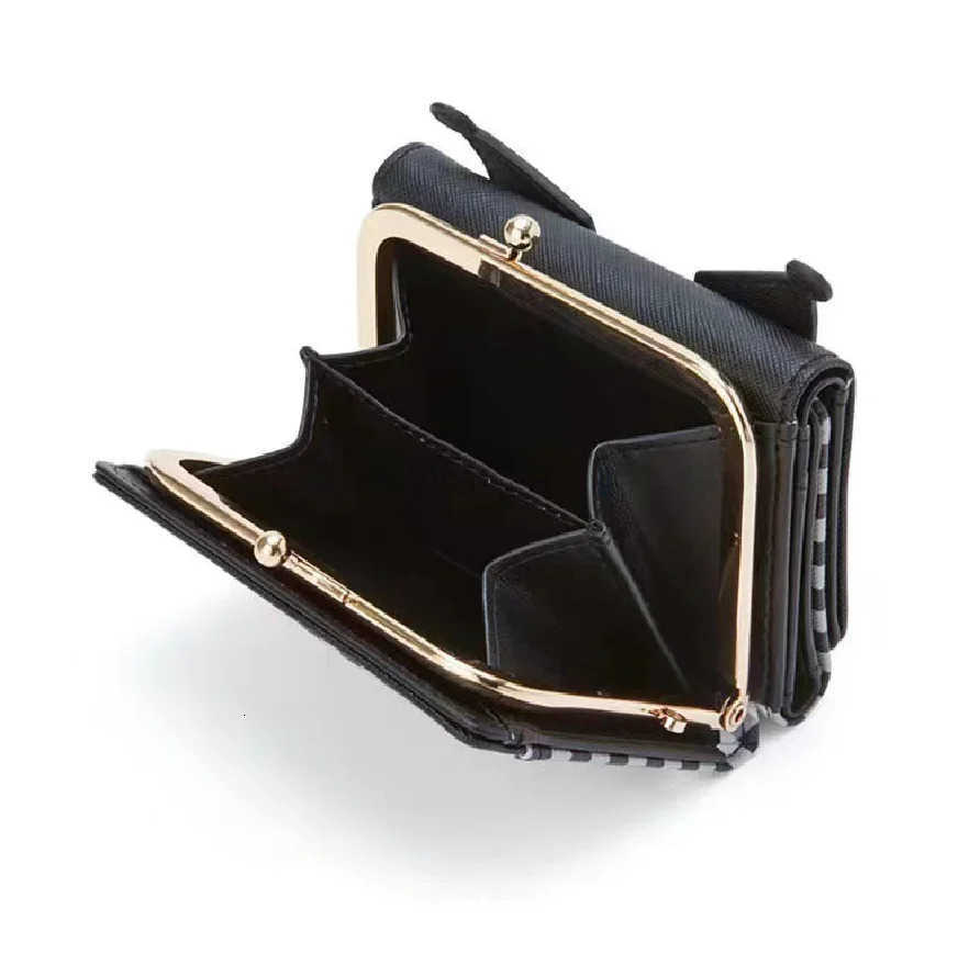 Sanrio Hello Kitty Kawaii Girls Wallet Mymelody Cinnamoroll Kuromi Zipper Wallet PU Bag Card Holder Folding Bag Coin Purse L250929