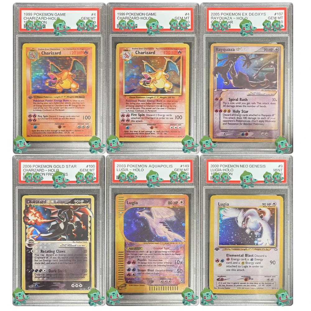 New DIY Graded Collection Card 1ST Edition Rayquaza LugiaHolo GEM MT 10 Card Label Child Gifts L2509280CRY