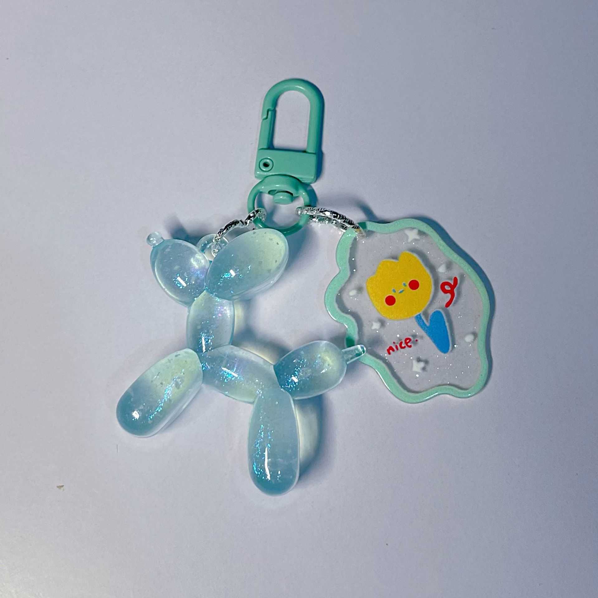 2023 New Luminous Balloon Keychain Bag Pendant Colorful Keychain Accessories H250928