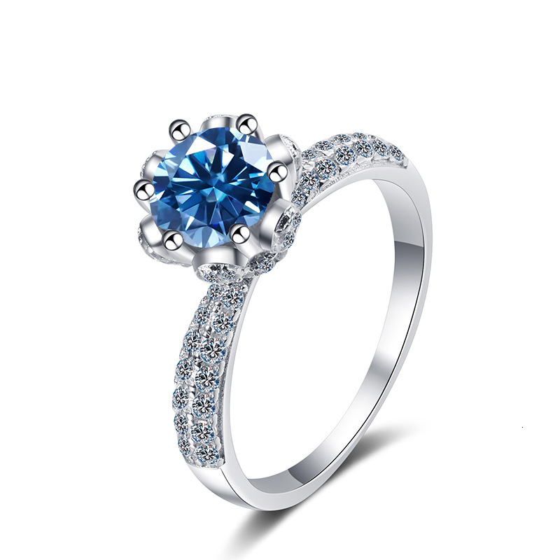 2025 New S925 Sterling Silver Ring for Women men's engagement ring 1 CT Moissanite Ring Hot-Selling Model with box