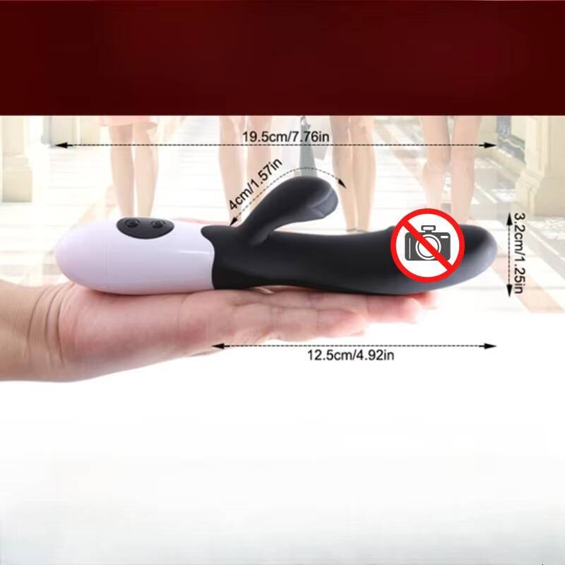 DoubleHeaded Silicone Rabbit Vibrator for Women Adult Sex Toy Magic Wand Dildo Massager for Female