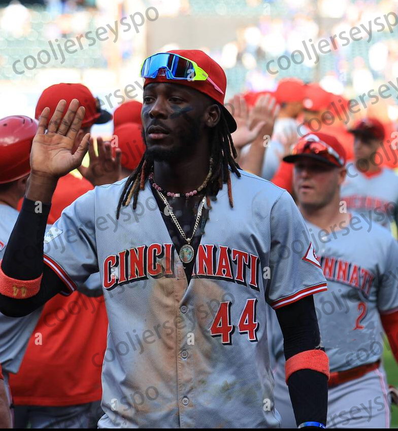 Custom 44 Reds Elly De La Cruz Baseball Jerseys Matt McLain Tyler Stephenson Hunter Greene Spencer Steer CincinnatiJerseys