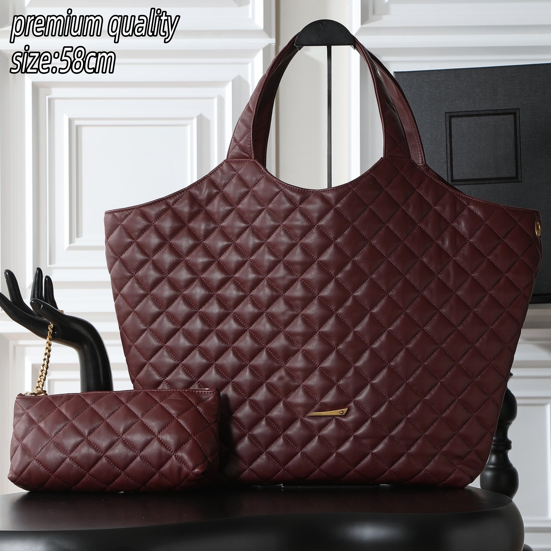 (Order by pic in opt, not by desc) Large Capacity Sheepskin Tote Bag Soft Genuine Leather bag
