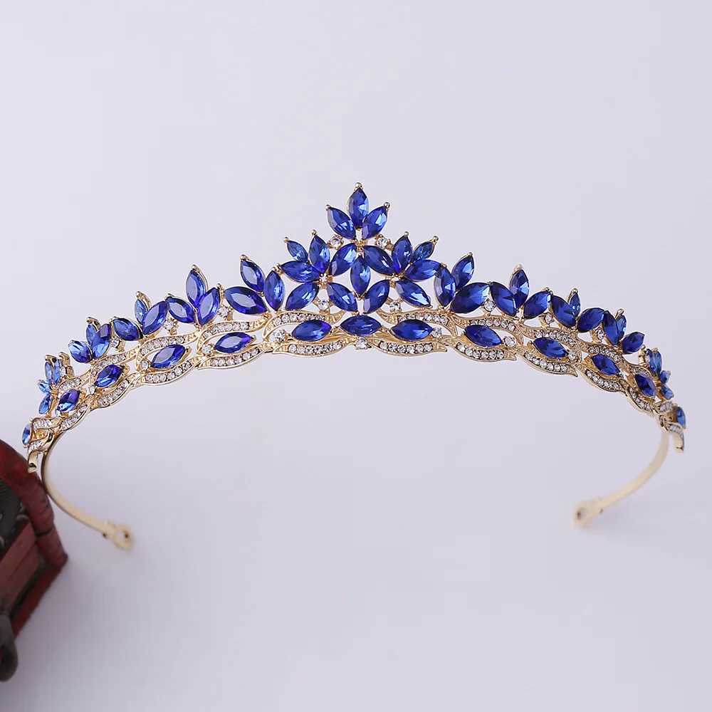 Fashion Gold Silver Color Crystal Rhinestone Tiaras And Crowns Wedding Hair cessories For Women Bride Princess Diadems Party L25092832A2