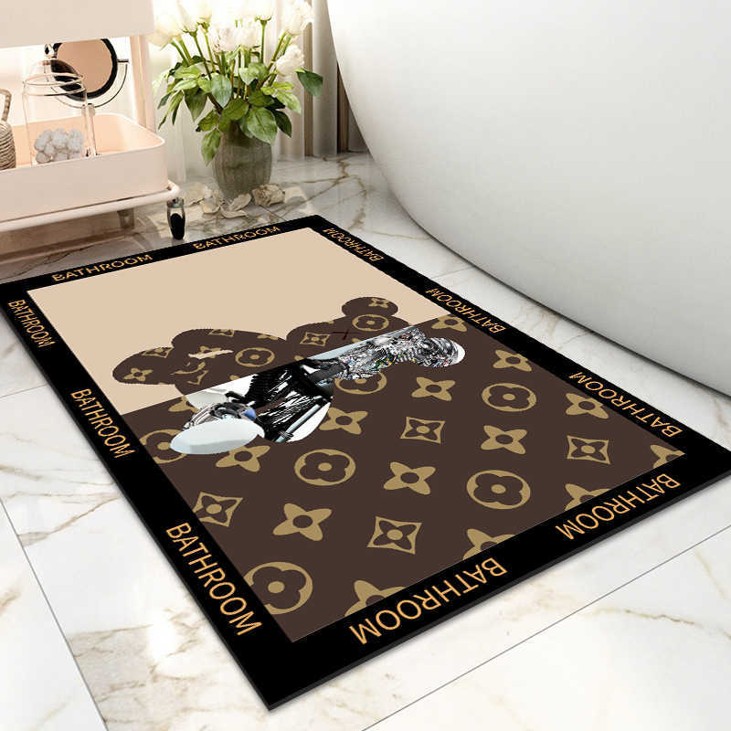 Bathroom WaterAbsorbing QuickDry Mat Bathroom Entrance Bedroom Carpet Imitation Diatomaceous Earth Soft Mat Floor Mat C250929