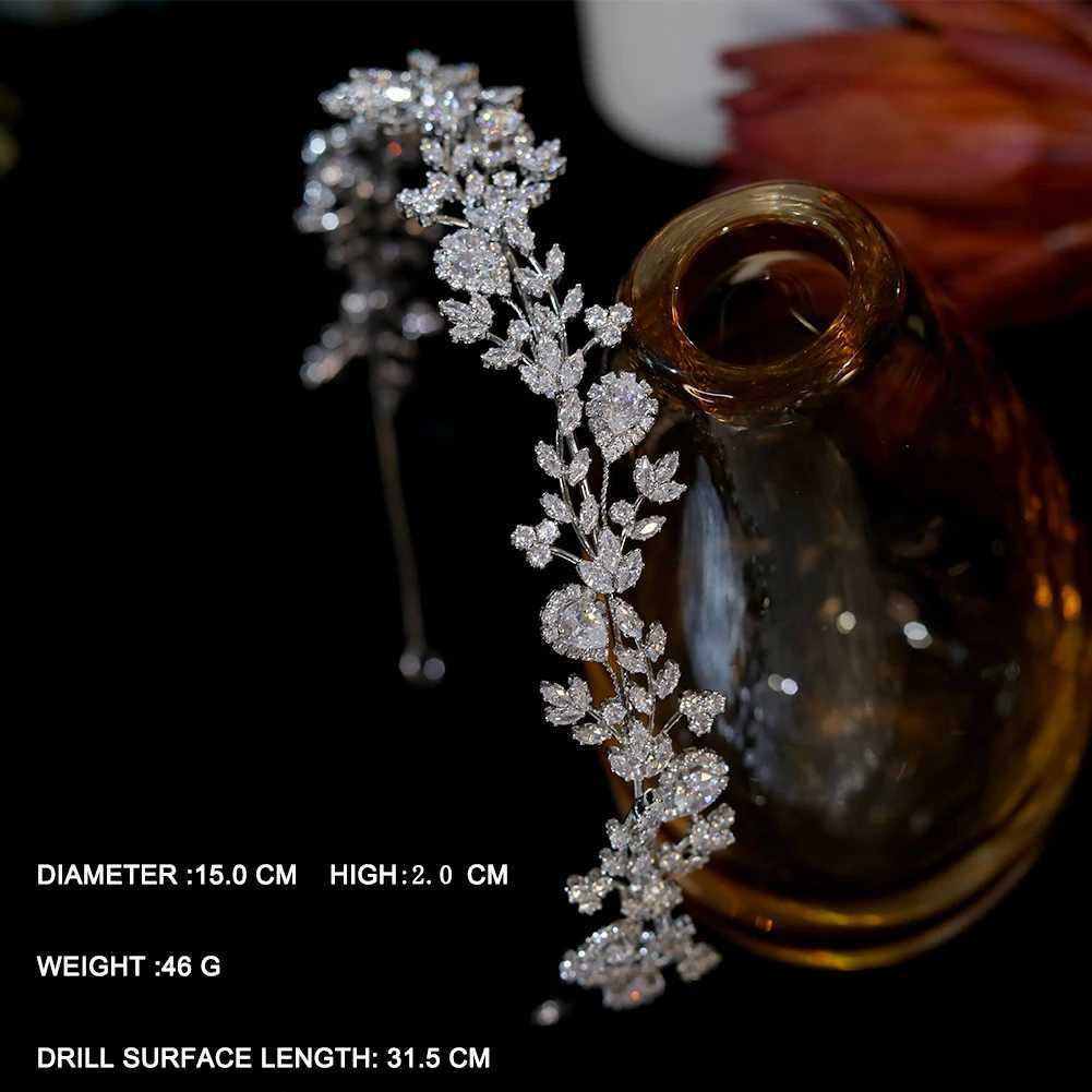 Fashion Vine Leaves Crystal Hair Band Bridal Tiaras Headband for Women Wedding Hair cessories Party Headpiece Bridesmaid Gifts L250928GK13