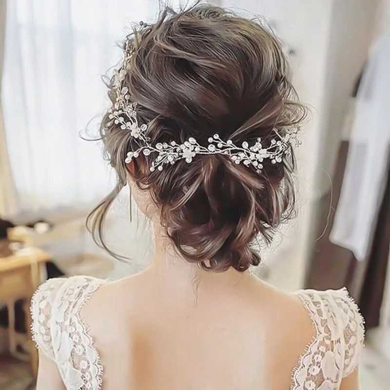 Bride Wedding Crystal Hair Vine Hair Comb Headband Hairpins Hairbands cessories Wedding Bridal Hair Jewelry cessories L250928U4HB
