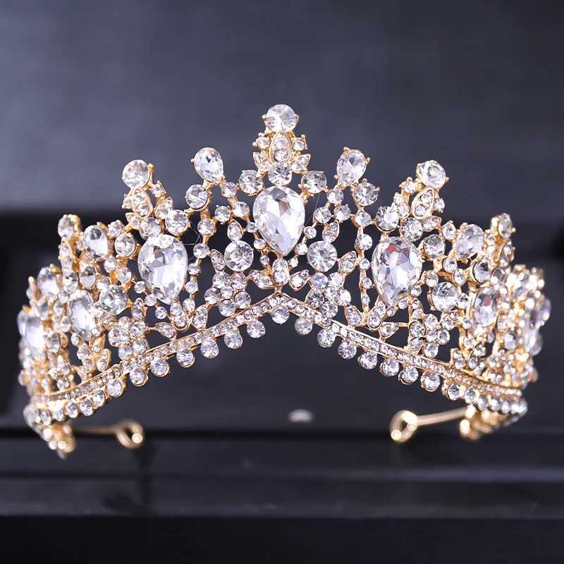 Baroque Crystal Tiaras And Crowns For Women Bride Rhinestone Prom Diadem Bridal Wedding Hair cessories Jewelry Crown Tiara L250928VZR7