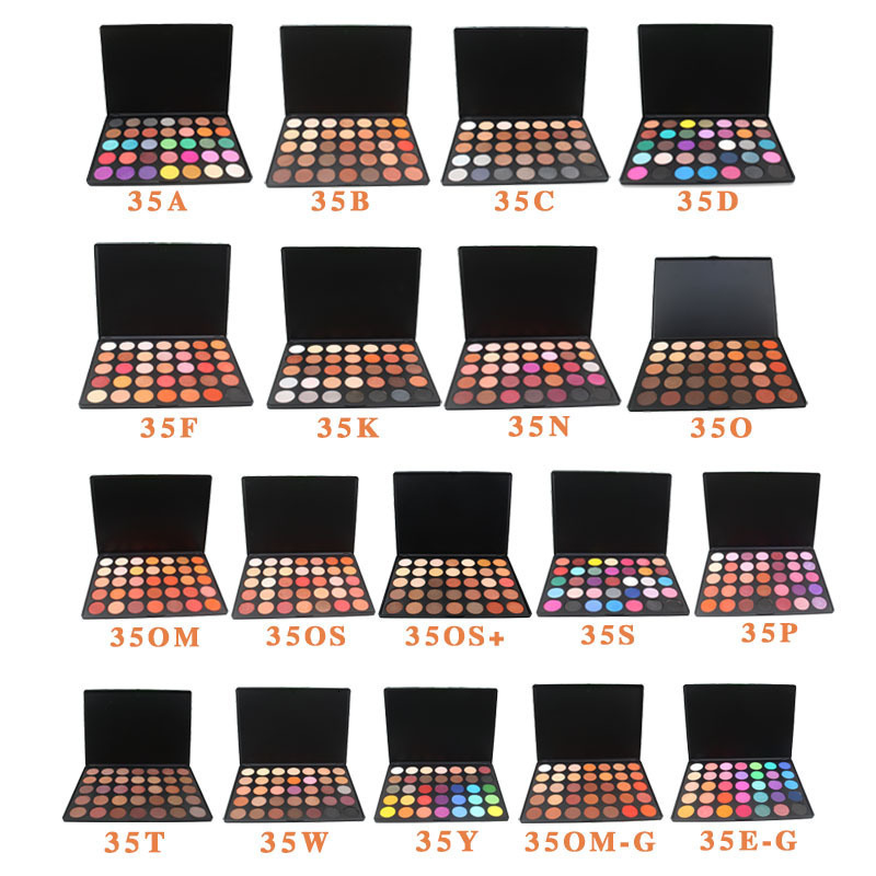 35Color Eyeshadow Palette Shimmer Matte Eyeshadow Palette Multicolor Makeup Palette Fine Powder Overseas Classic Style 231207