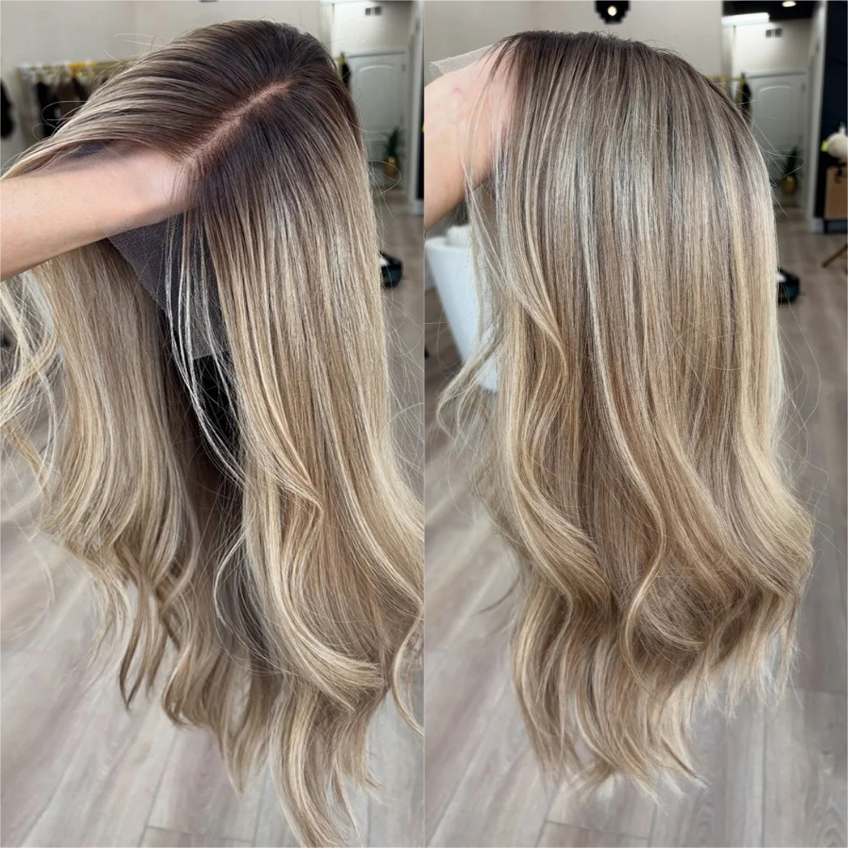 13x4 Loose Wave Human Hair Wig 13x6 Glueless Hd Lace Human Hair Wigs Preplucked Balayage Blonde Lace Front Wig Blended Wigs Daily Party Use