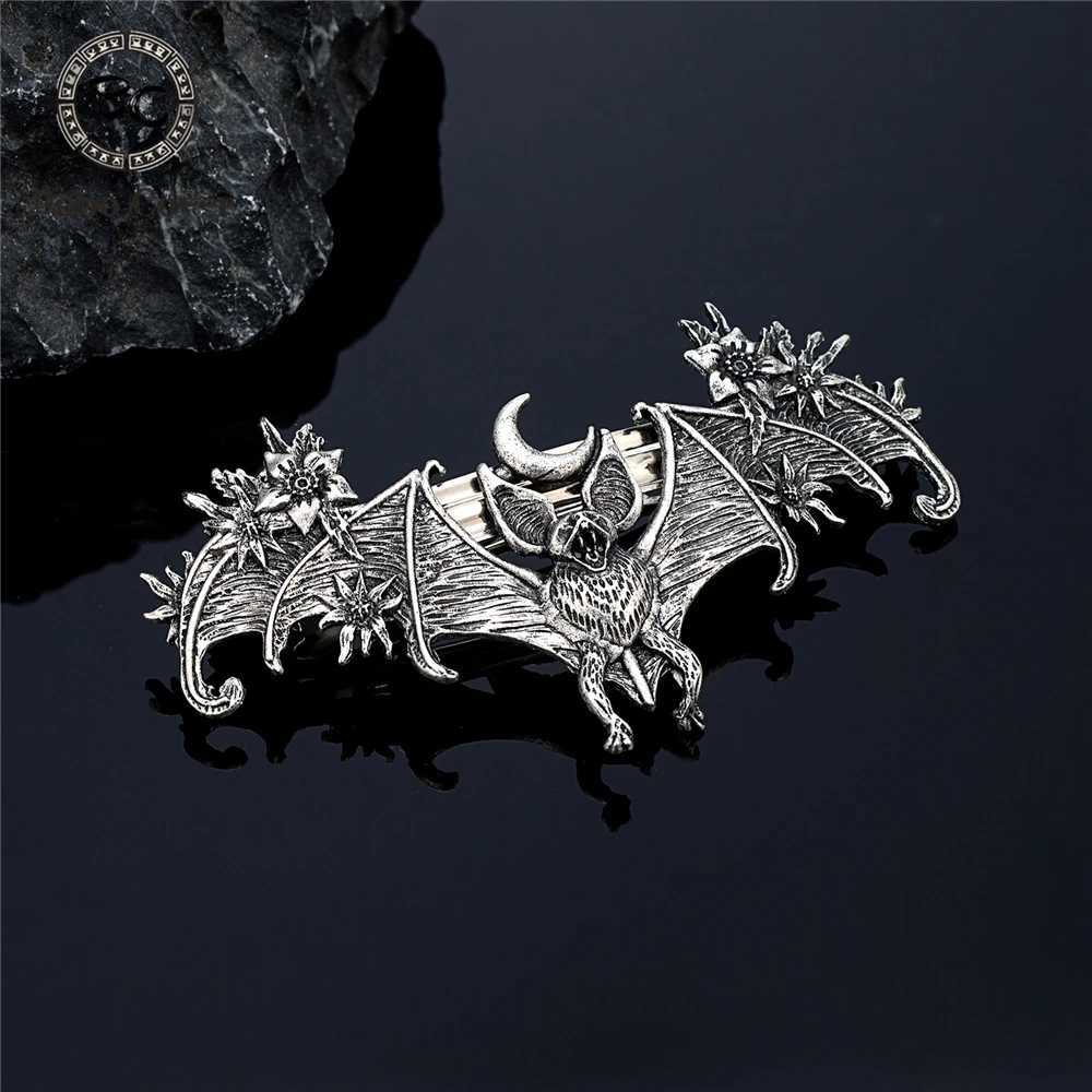 Vintage Wicca Bat Hairpins for Women Witch Hair Stick Metal Headwear Halloween Party Hair cessories Gothic Female Jewelry Gift L250928CFAA