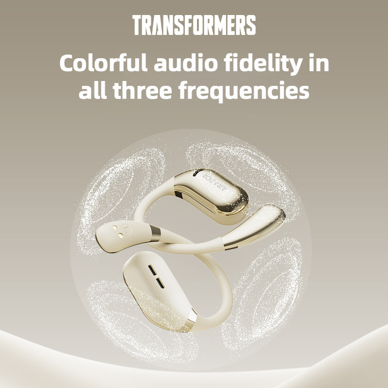 TRANSFORMERS Bluetooth Earphones Hook-style TF-T68 open-ear design Bone conduction Bumblebee collaboration Gaming music sports calls Long battery life