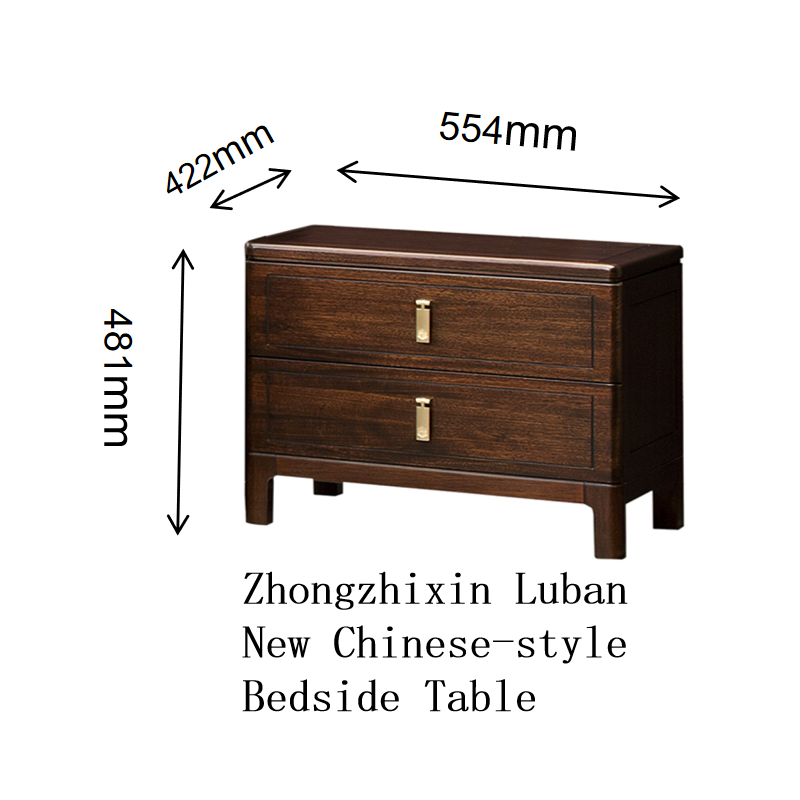 Zhong zhixin Ruimu High-end Solid Wood Genuine Leather Bed Luxury style Exquisite craftsmanship in design