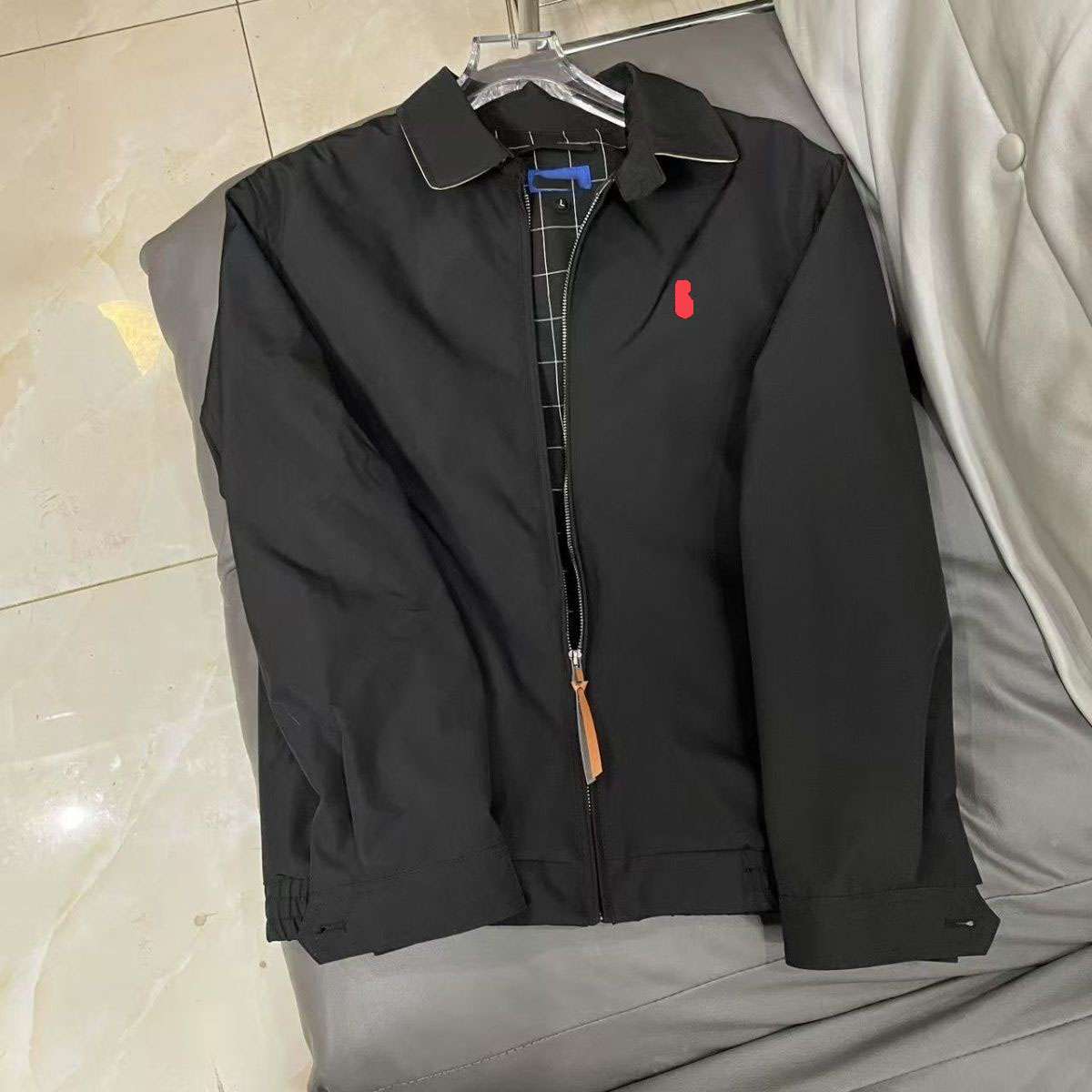 Men's Jacket Autumn Classic Polo Collar Horse Embroidery Zip Up Coat Unisex Zipper Casual Outerwear for men jackets Women