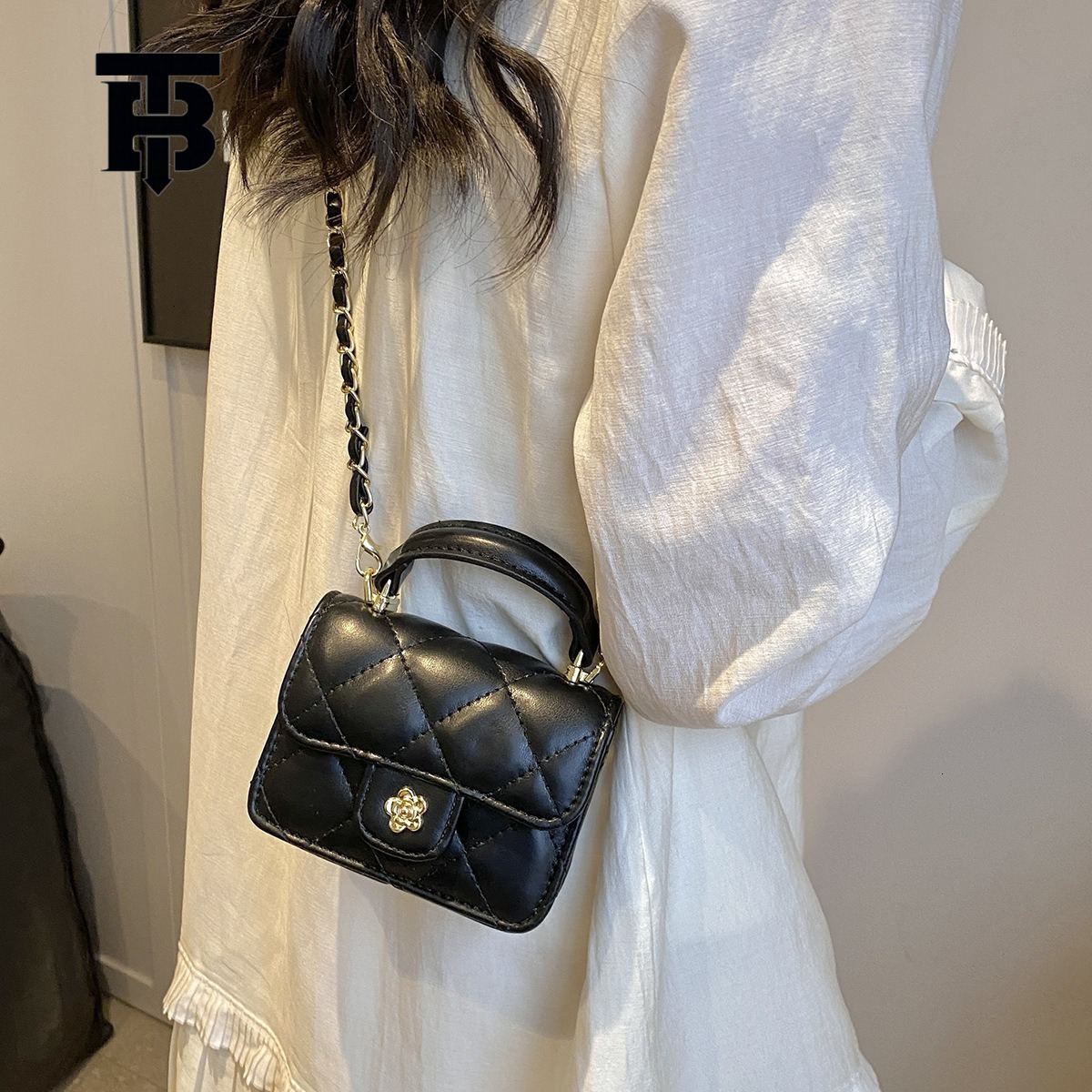 TB BHULAMTE Designer Bag Luxury Bag Spring Summer Trend New High-quality Textured Quilted Chain Lipstick Mini Bag For Women Versatile Handheld Crossbo