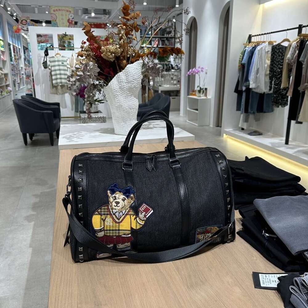 Travel Bag PU Leather Travel Garment Bag Large Capacity Foldable Storage Bag Fashion Outdoor Sports Waterproof Handbag da2dy