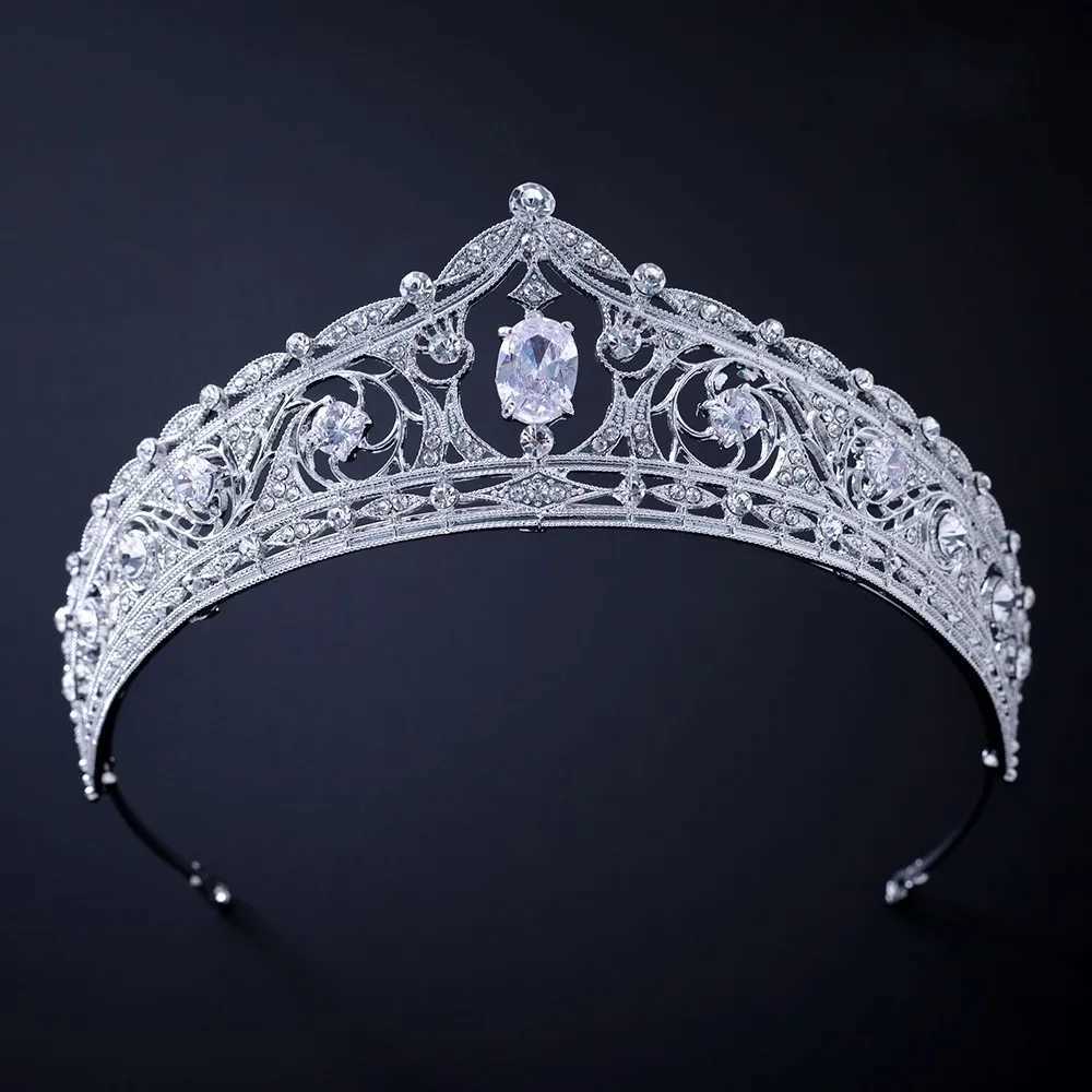 Silver Color Crystal Rhinestone Crown and Tiara Wedding Hair cessories Bridal Tiaras Hair Crown Wedding Headpiece Women Diadem L2509284ZHH