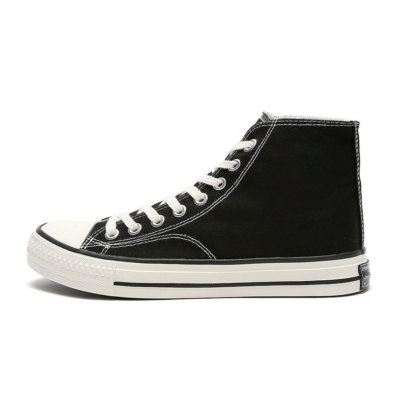 Designer shoesfabric shoes for men and women high cut and shiny oil retro Korean version versatile student fabric shoes, trendy shoes for men