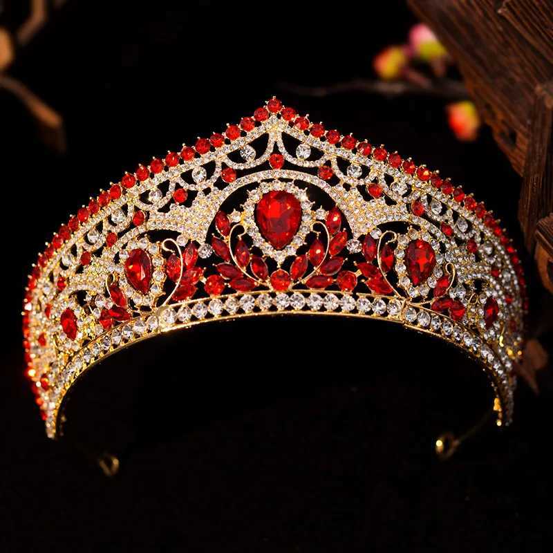 Wedding Crown Gold Silver Color Rhinestone Crystal Diadem Queen Crown Princess Tiaras Bridal Hair Jewelry Party Hair cessories L2509289QLD