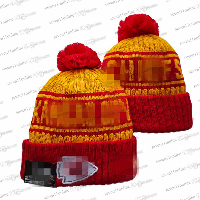 2025 All Teams Baseball Beanies American football Side Patch Winter Sport Knit Hat Skull Caps Full Closed Cap Warm Women Striped Knitted Pompom GB Beanie Hat S29-09