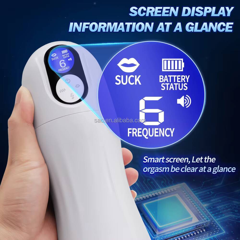 SacKnove Intelligent Heating Voice Led Display Male Masturbating Device Sex Toys Sucking Orgasm Electric Masturbation Cup