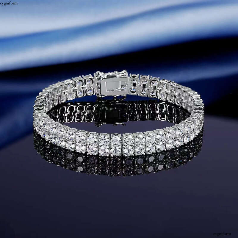 Tennis Chain, designer jewelry for women men nature charms jewelery love gift, 2024 New 6mm Moissanite bracelet