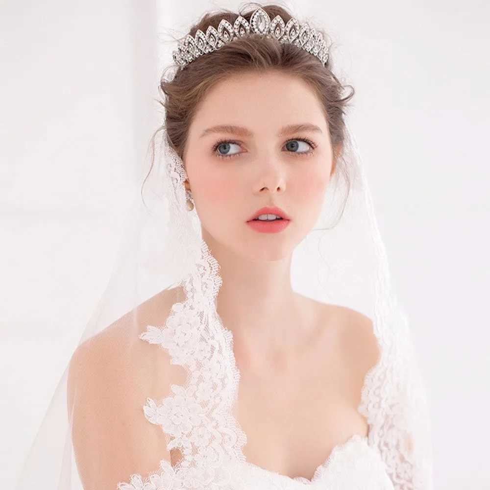 Gorgeous Crystal Bridal Tiara Crown Bride Headbands Women Girl Headpiece Prom Hair Ornaments Wedding Head Jewelry cessories L250928D0UP