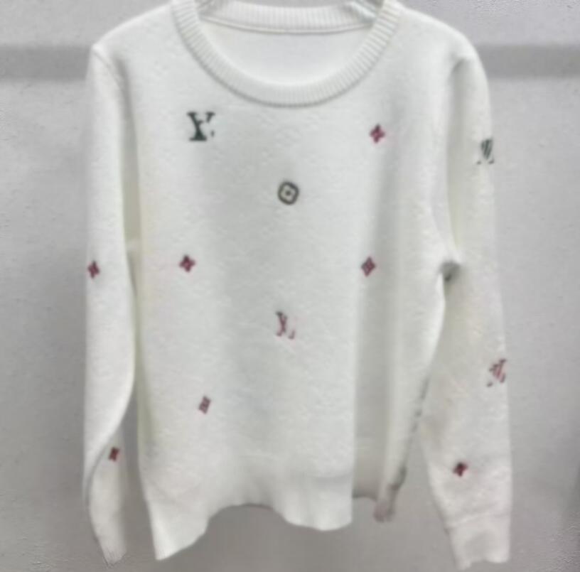 Designer Women Sweaters winter Luxury round neck pullover black and white sweater loose letter Oversized Fall women Clothes