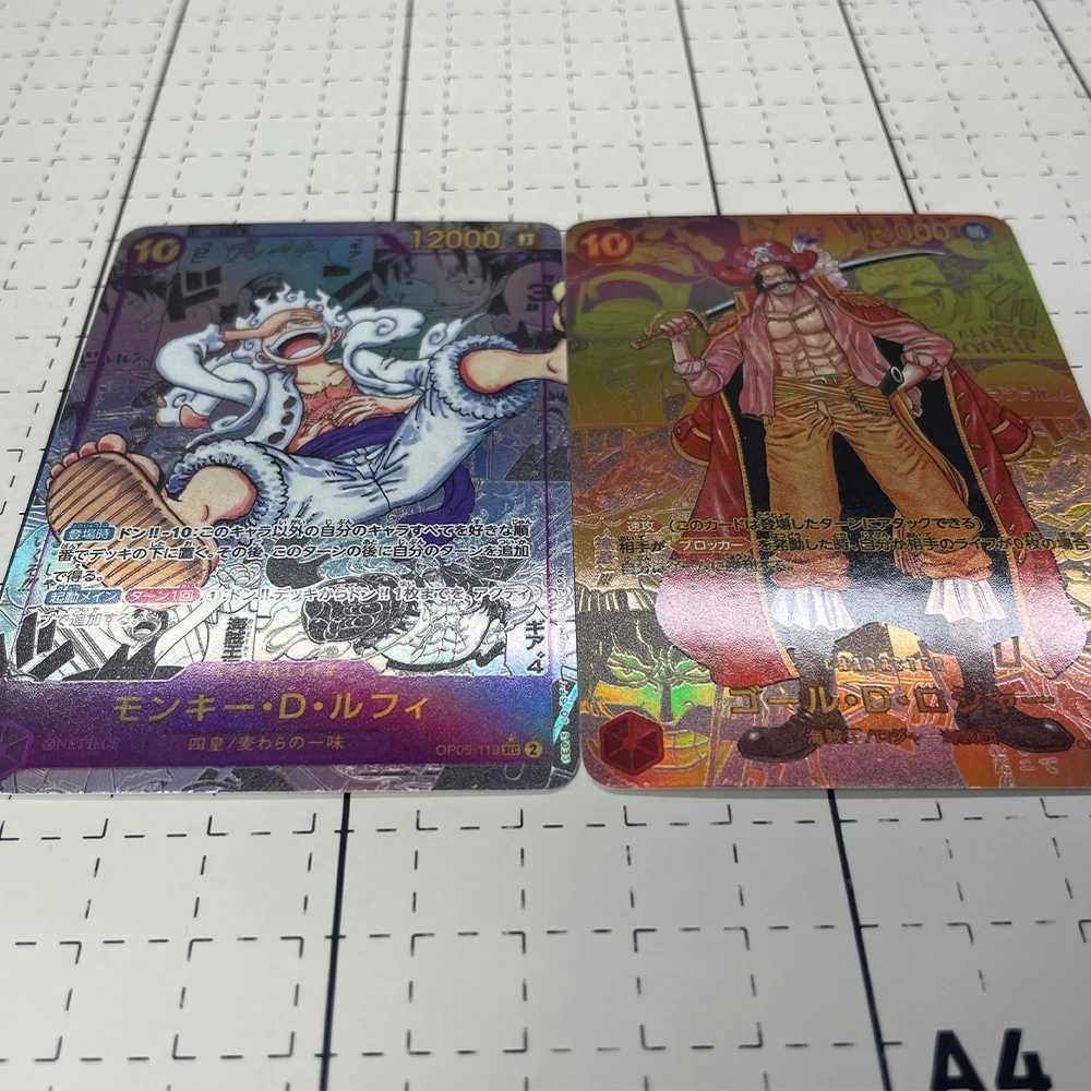 Anime Collection Card Monkey D Gol D Roger OP05 OP09 Manga SEC Refractive Color Card Textured Child Gifts L2509299JBP