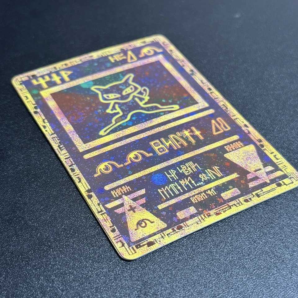 Foil Ancient Mew Cards Rare Cards DIY Game Cards Star Promo The First Movie VGEX Collection Cards L250929V684
