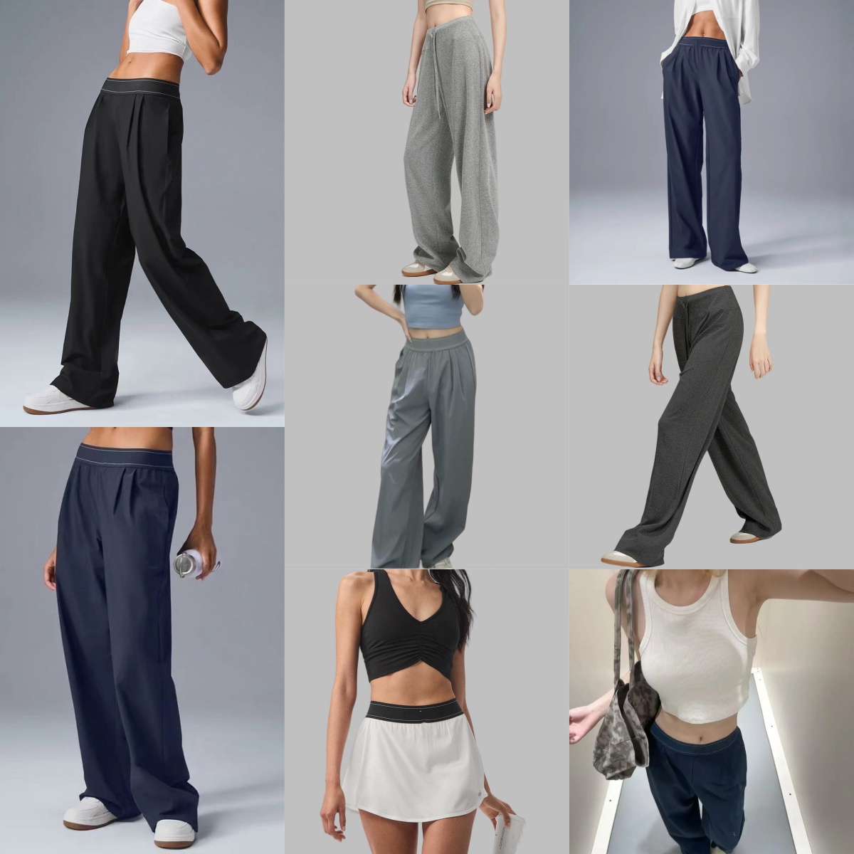 Designer Yoga Sports Pants Womens High-Waist Full-length Dance StudioTrousers Straight-Leg Suit Up Trouser Fashion Jogger Sweatpants