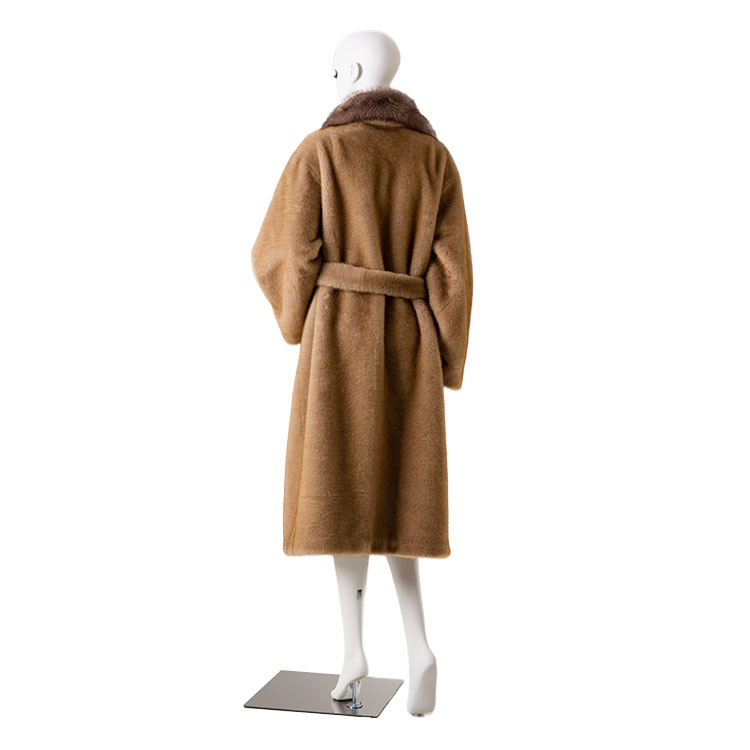 Eco-Friendly Womens Long-Sleeve Faux Fur Coat Warmth Meets Style With Easy Fit Adjustments hot-sale products