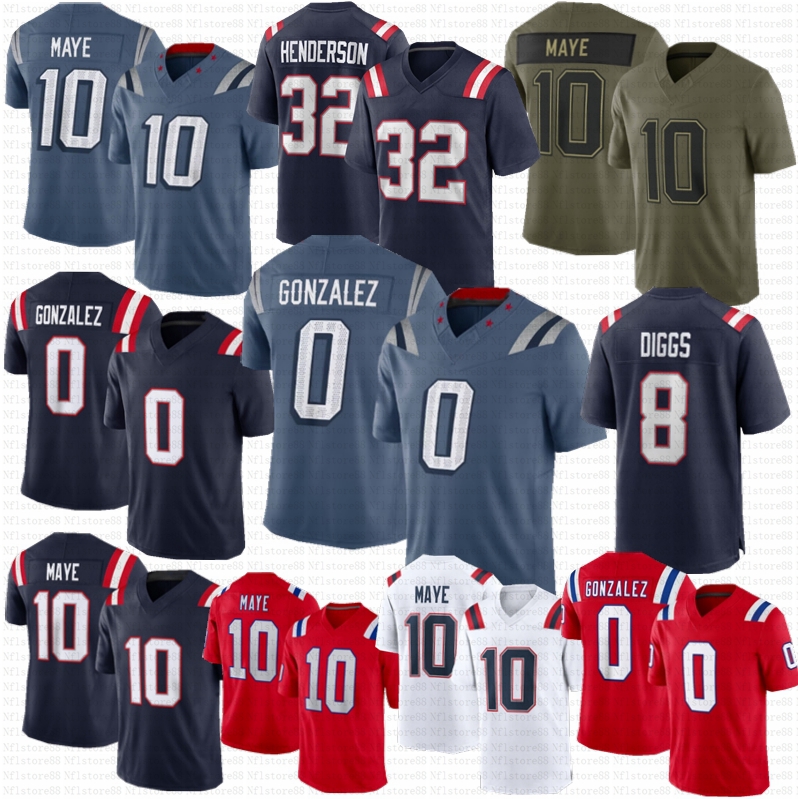 2025 Rivalries Drake Maye Christian Gonzalez Stefon Diggs Football Jersey Will Campbell TreVeyon Henderson Stevenson Zappe Tom Brady Baker Peppers