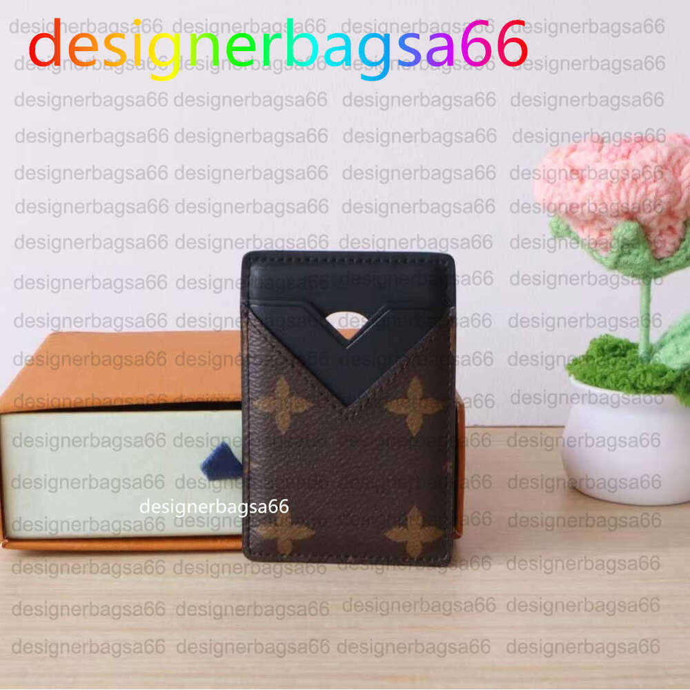 Top Fashion Casual Designer Luxury Porte Cartes Magnet Phone Card Holder Wallet Coin Purse Key Pouch TOP Quality Business Genuine Leather Card Holder most color 7A