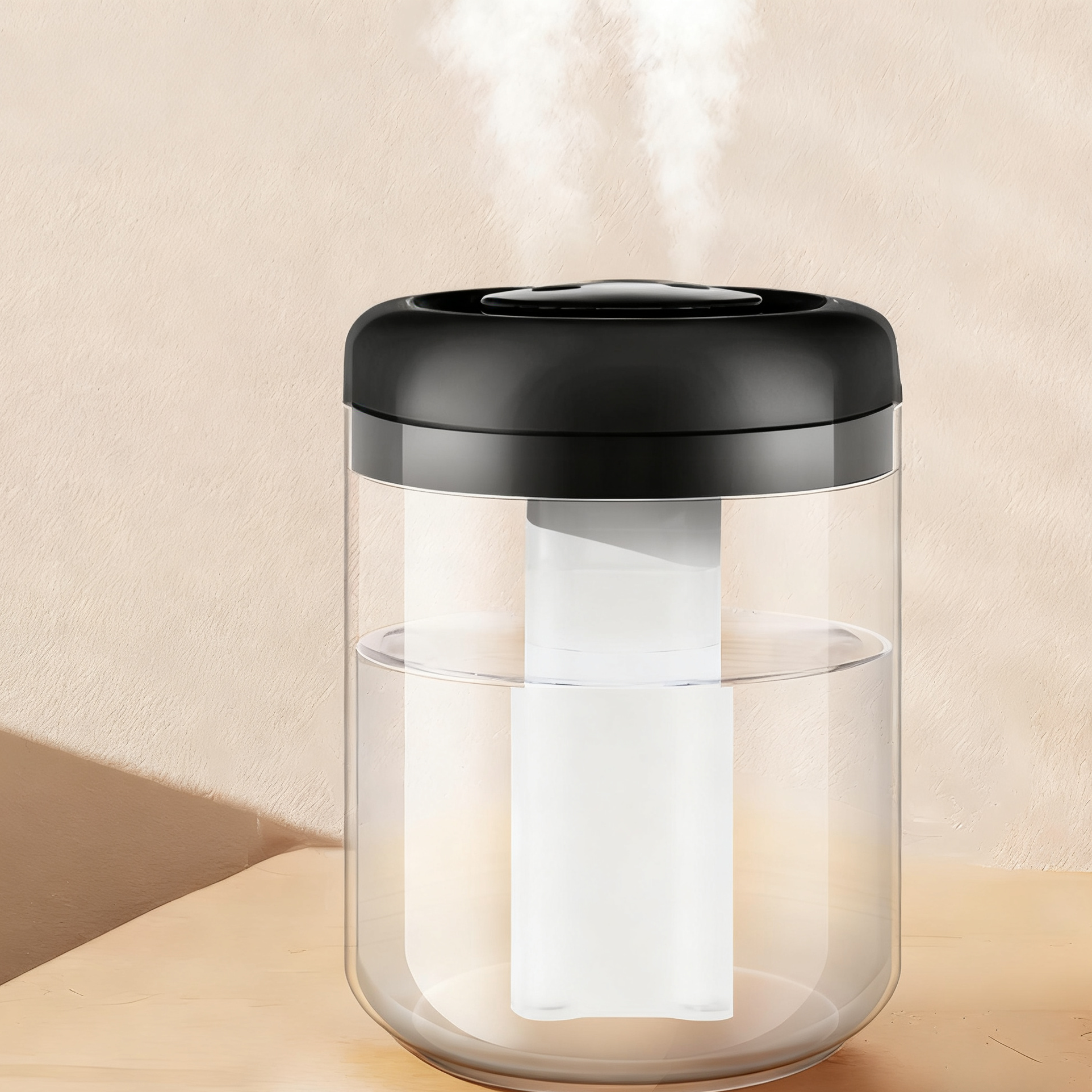 Top Fill Humidifiers 2.8L Tank for Large Room 3 Gears Nano Fine Mist Quiet Humidifier for Home Baby Nursery Plants Smart Digital Display Humidity Dete