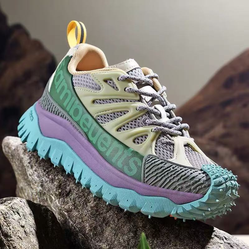 Hot selling couple shoes breathable mesh shoes ins trendy shoes thick sole heightening dad shoes men's sports casual shoes