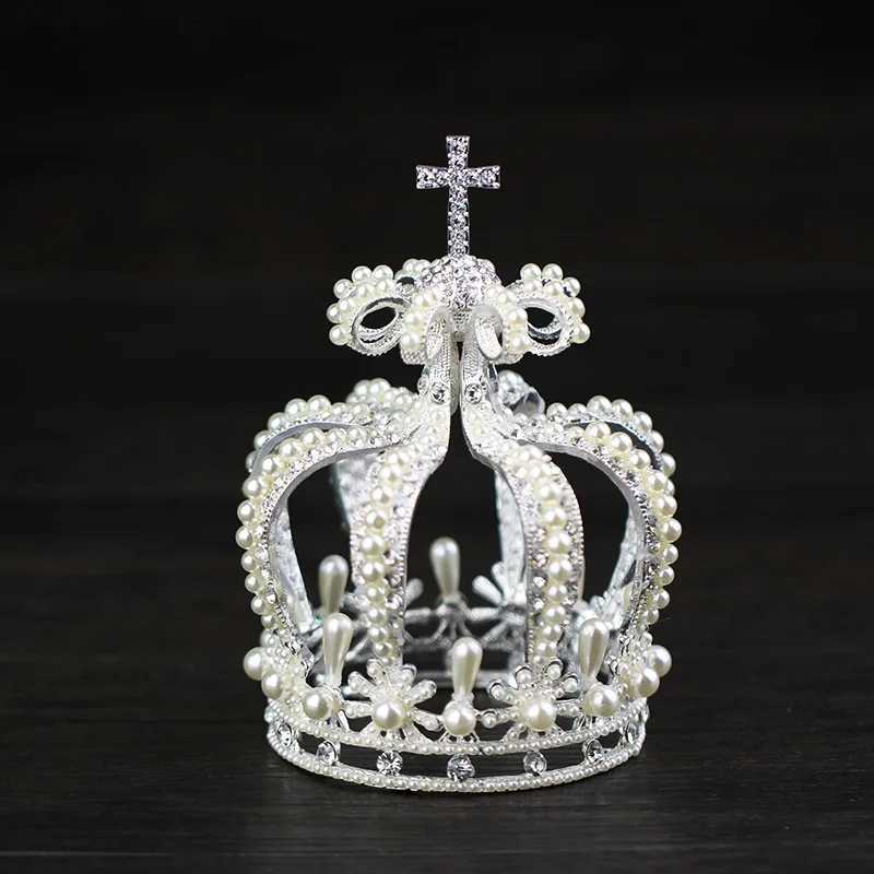 Male Cross Crown Baroque Bridal Wedding Crown Royal Queen King Tiara Birthday Party Hair Jewelry cessories Prom Pageant Diadem L250928KOK6