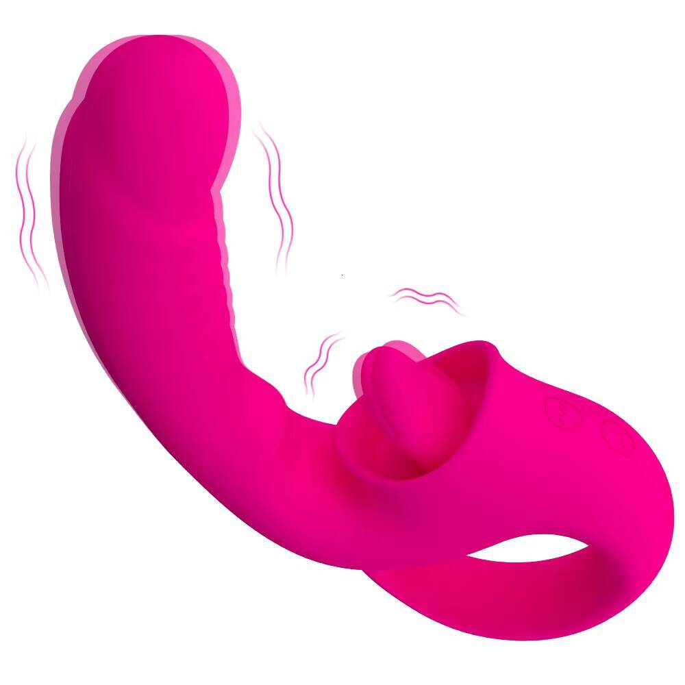 Delove Hotselling Adult Sex Toy Wearable Vibrator Female Vagina Tongue Licker Clitoris Sucker Pleasure Stimulation