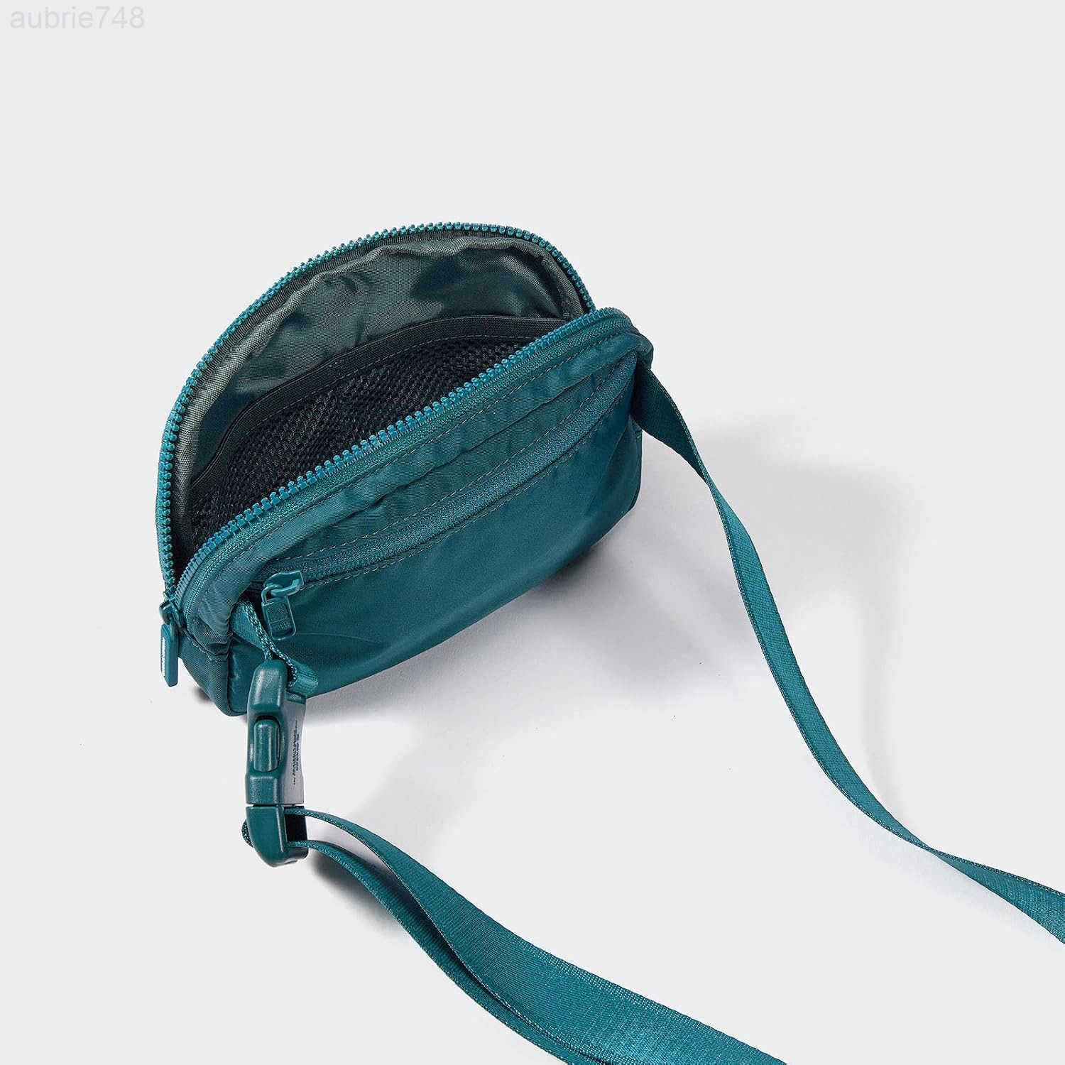 Pander Two Way Zipper Fanny Pack Nylon Everywhere Belt Bag for Women Water Repellent Waist Packs Crossbody Bags with Adjustable Strap Teal BlueZ250929
