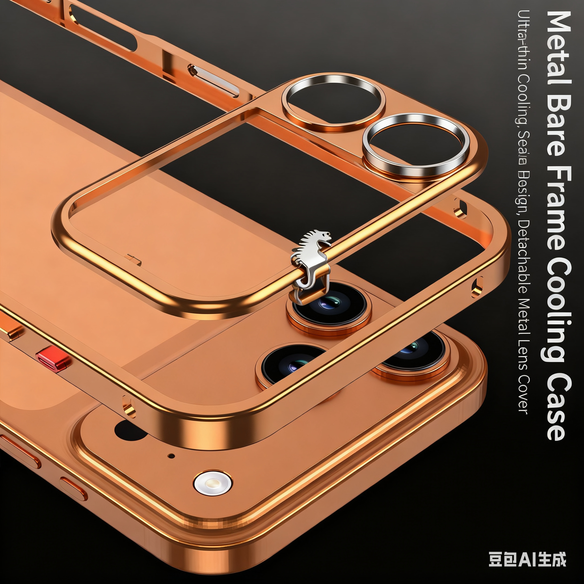 High-Strength Aluminium Shell Mobile Enclosure for iPhones Series 17 Combining Shock Absorption and Efficient Cooling Mechanisms