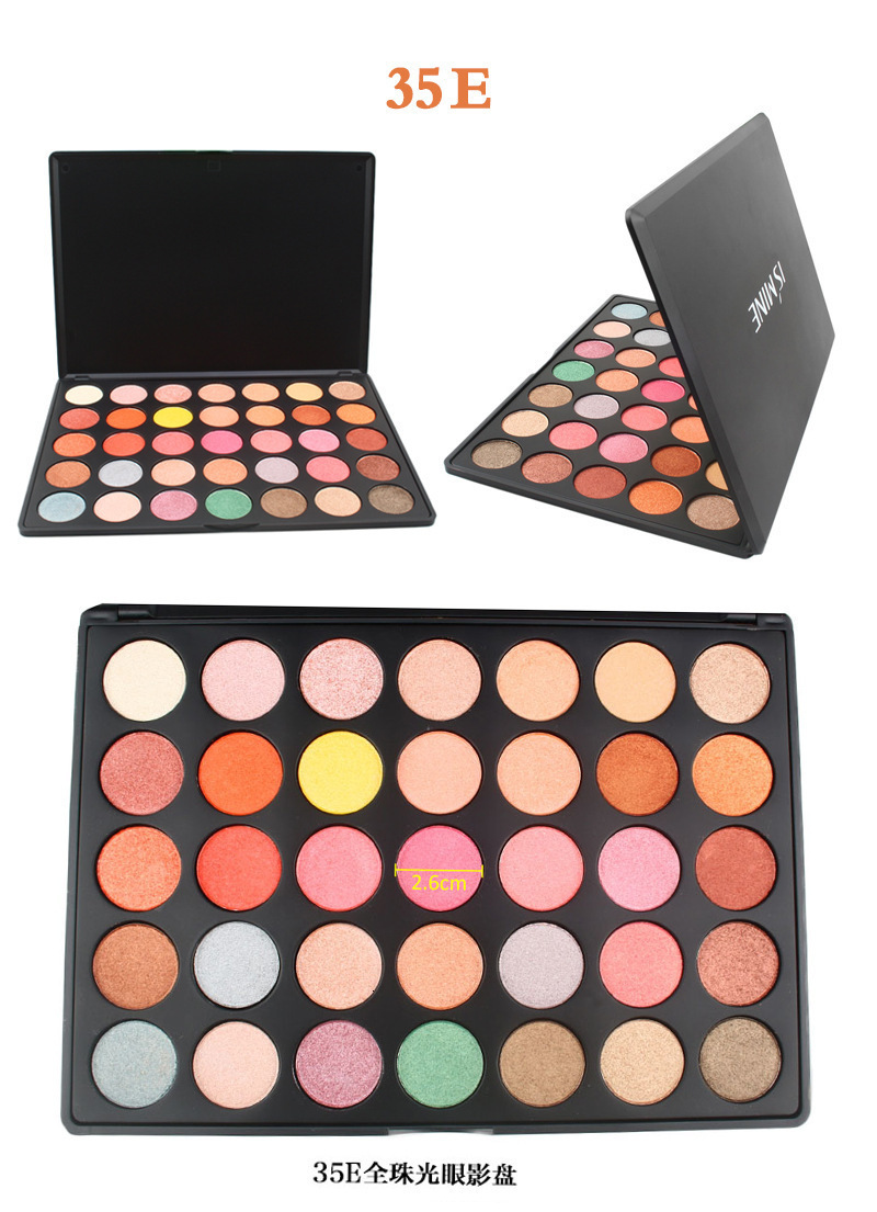 35Color Eyeshadow Palette Shimmer Matte Eyeshadow Palette Multicolor Makeup Palette Fine Powder Overseas Classic Style 231207