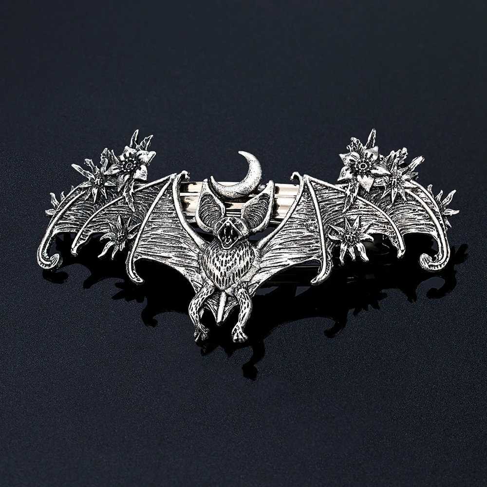 Vintage Wicca Bat Hairpins for Women Witch Hair Stick Metal Headwear Halloween Party Hair cessories Gothic Female Jewelry Gift L250928CFAA