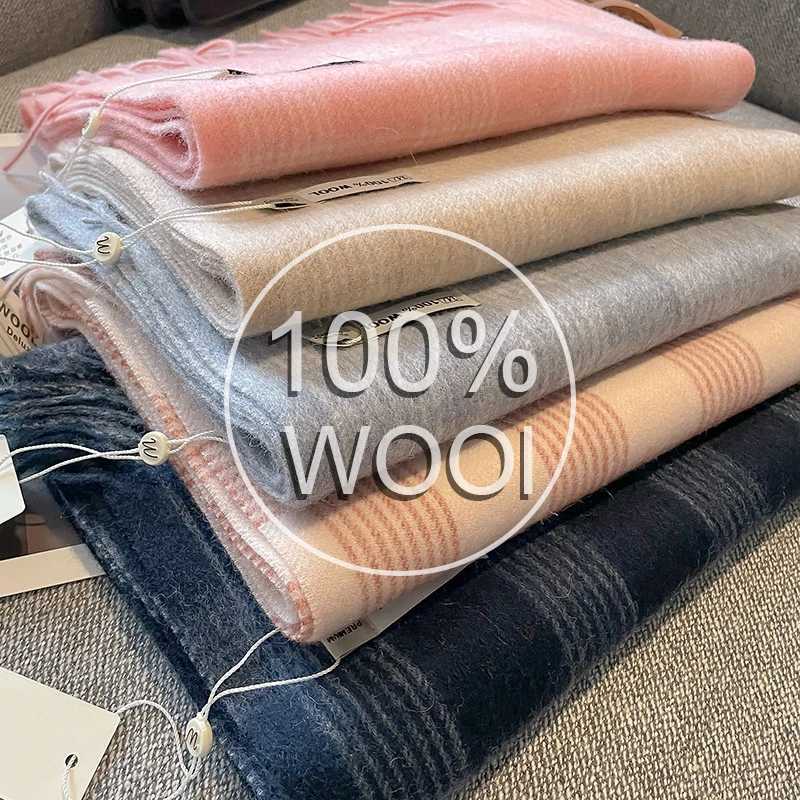 Winter Narrow Scarf Wool Plaid Scarves Hot Selling Thicken Shawls Poncho Men Women Universal Warm and Cold Proof Stole L250928